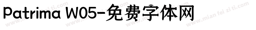 Patrima W05字体转换